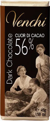 Venchi 56% Extra Dark Chocolate Bar (45G)