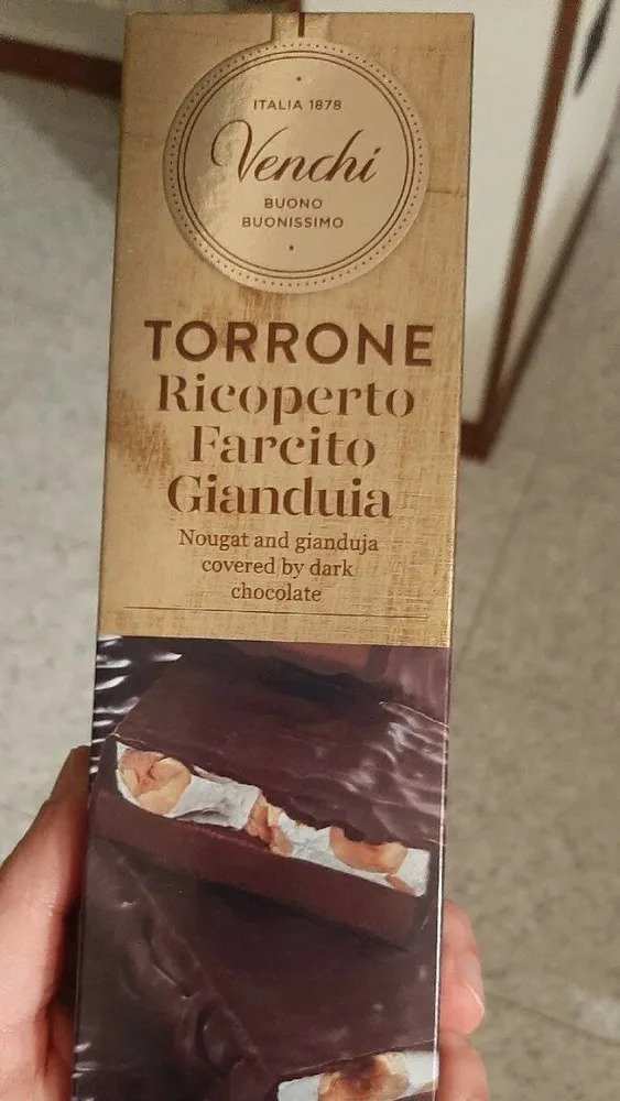 Torrone Ricoperto Farcito Gianduia