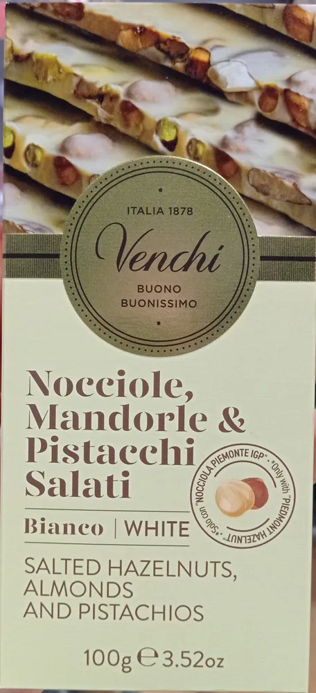 Nocciole, Mandorle, Pistacchi salati bianco