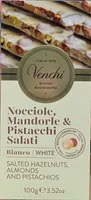 Nocciole, Mandorle, Pistacchi salati bianco