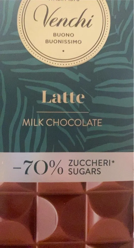 Cioccolata latte -70%zuccheri