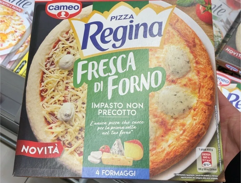 Pizza Regina fresca di forno 4 Formaggi