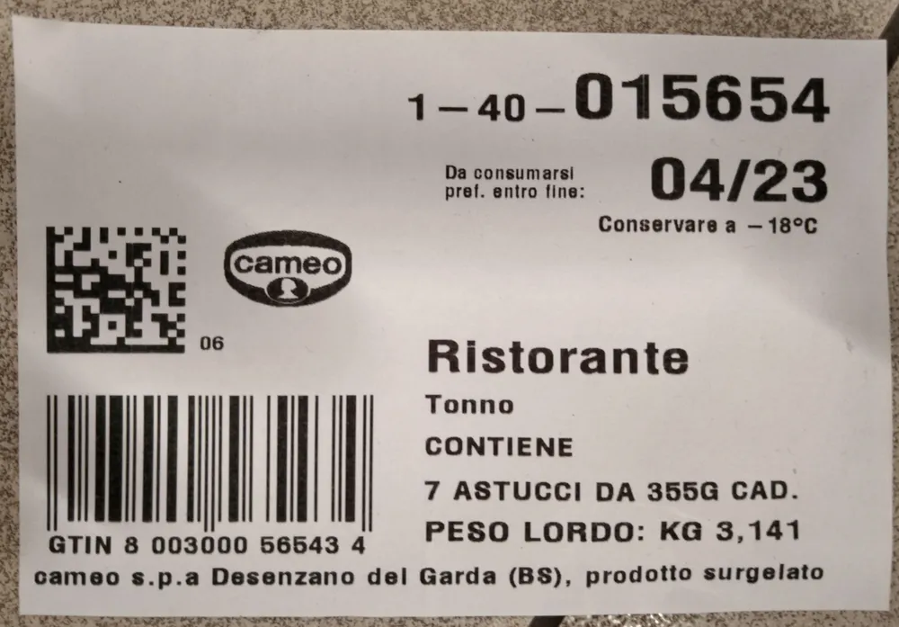 Ristorante - Pizza al tonno