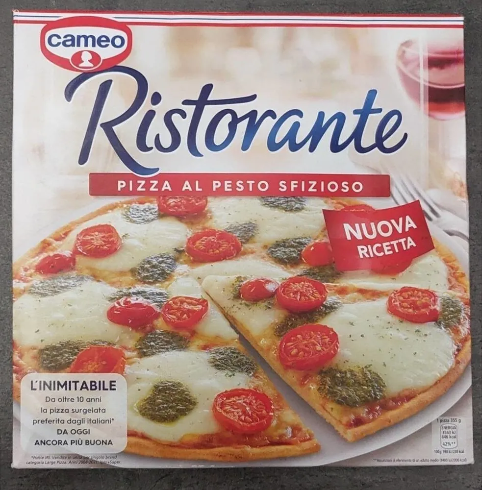 Ristorante - Pizza al pesto sfizioso