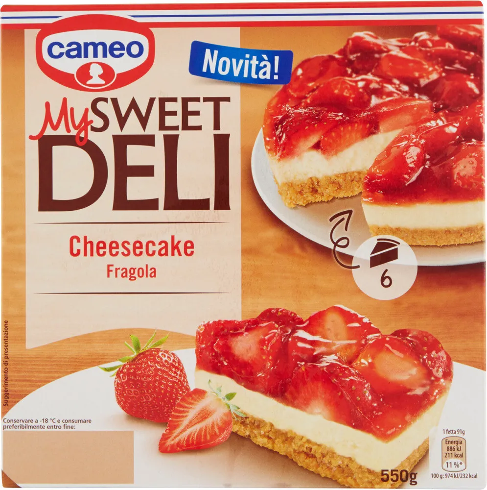cheesecake fragola