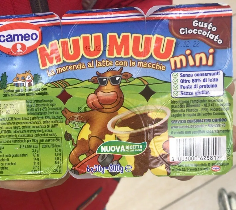 Muu muu latte con le macchie