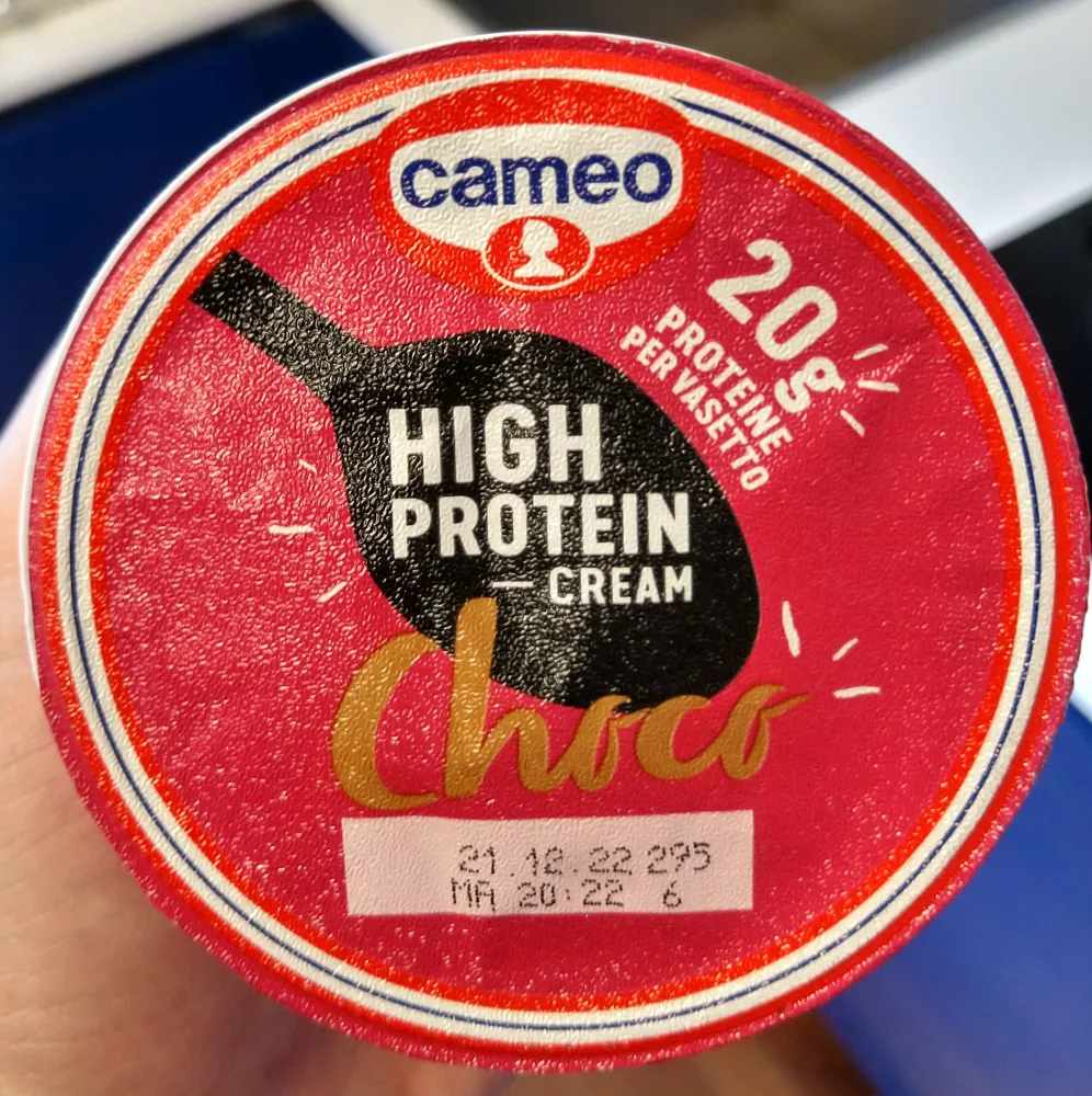 High protein cream choco