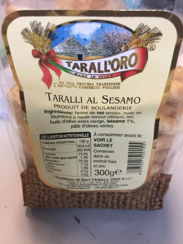 Taralli al sesamo