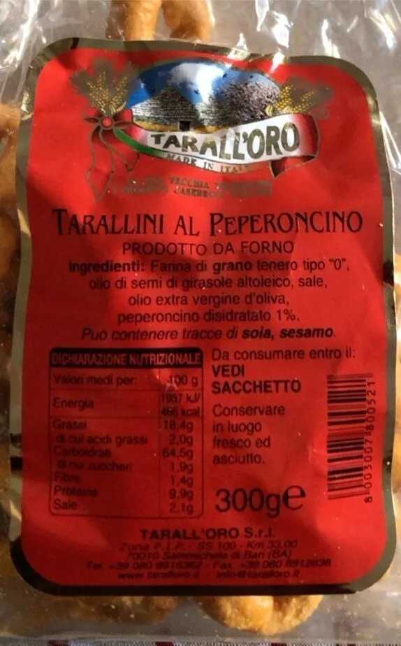 Tarallini al peperoncino