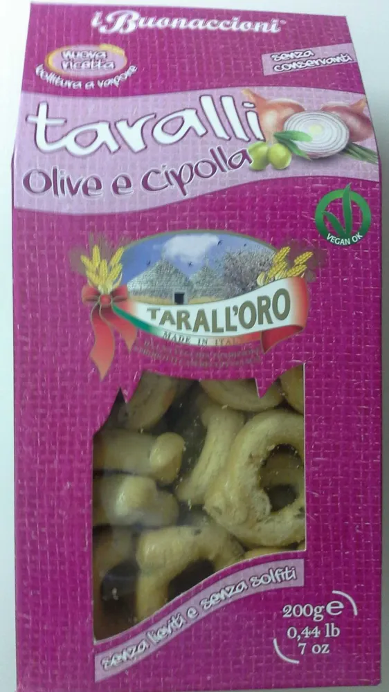 Taralli olive e cipolla