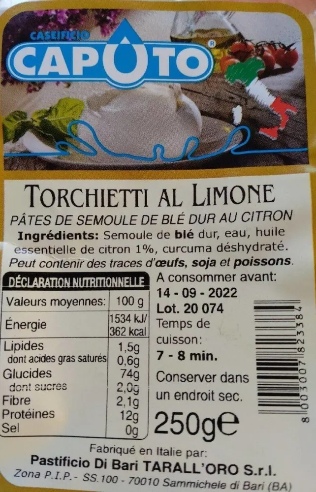 Torchietti Al limone