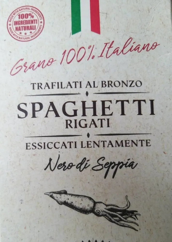 Spaghetti rigati - Nero di seppia
