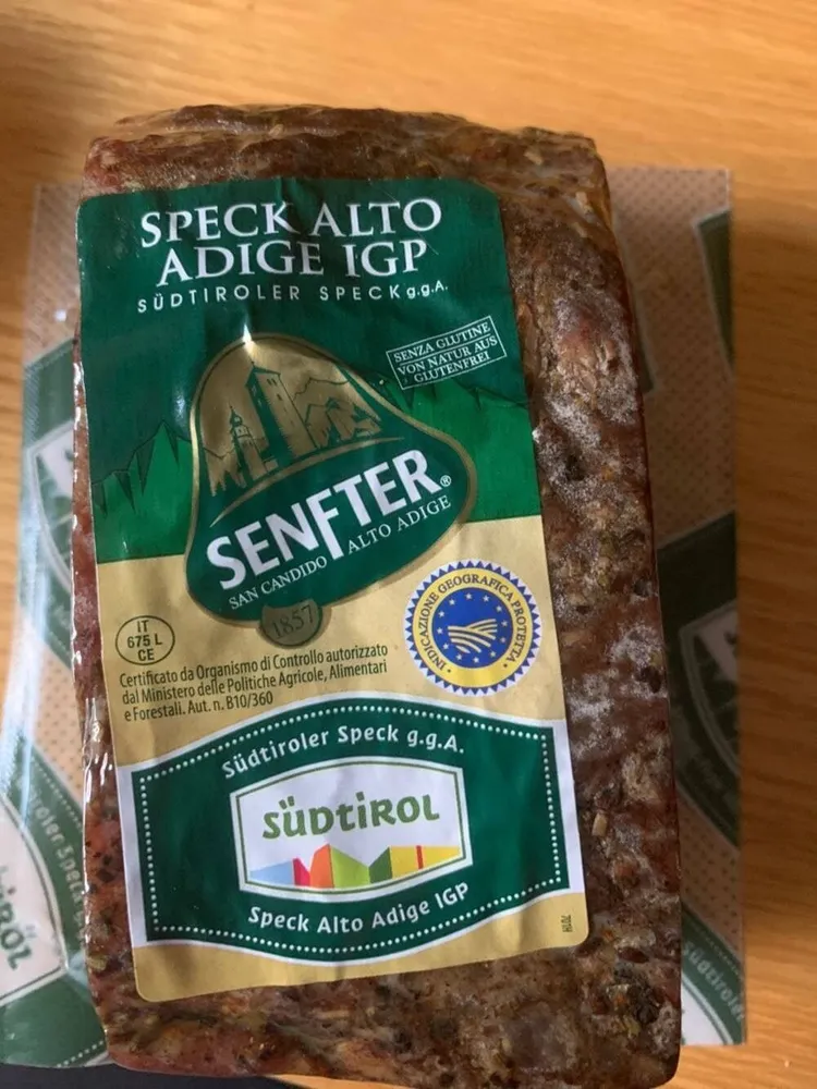 Fleischkonserve Speck Südtirol
