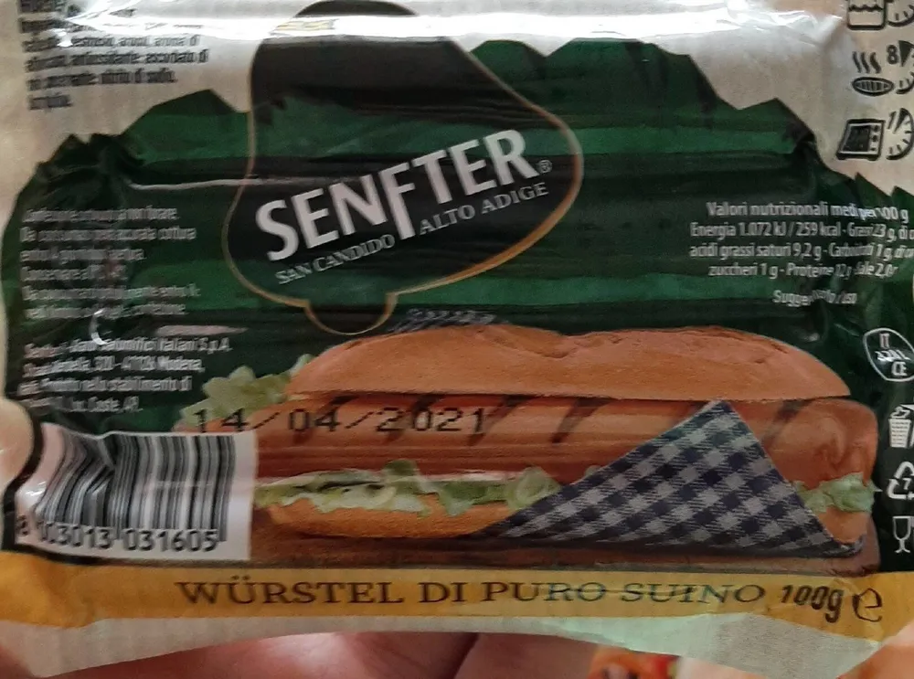 würstel di puro suino