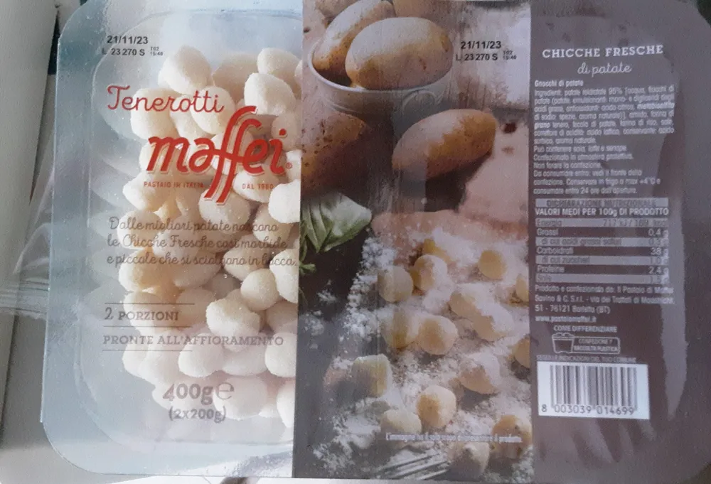Tenerotti chicche fresche dIGPatate