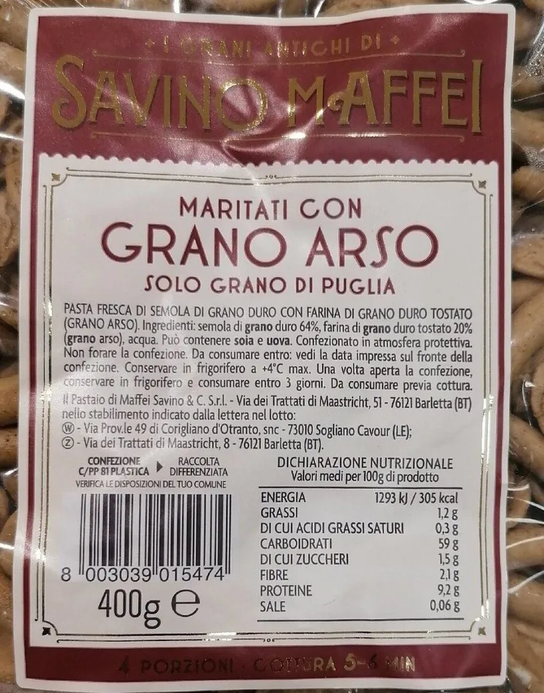 Maritati con grano arso