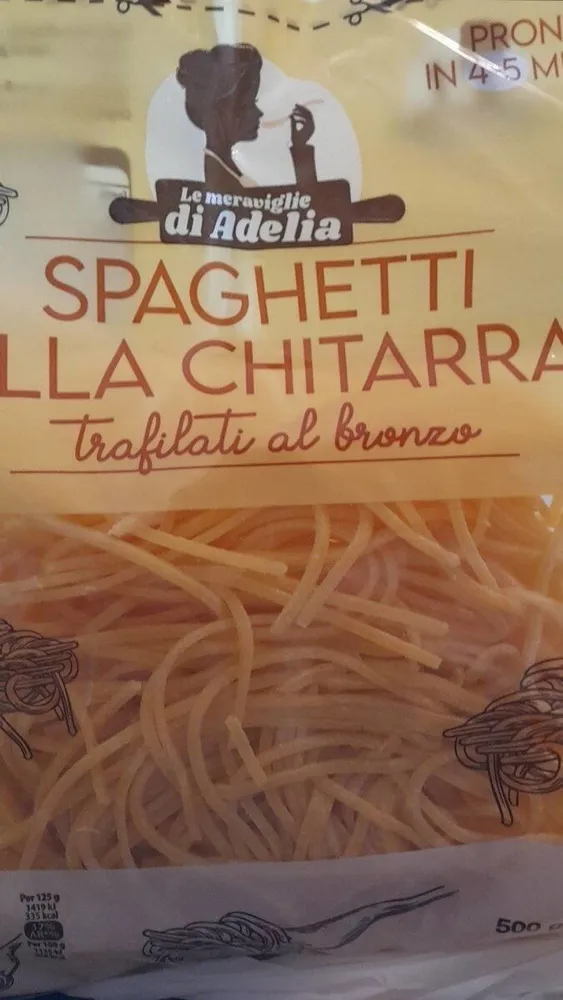 Spaghetti alla chitarra trafilati al bronzo