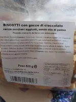 Biscotti con gocce di cioccolato