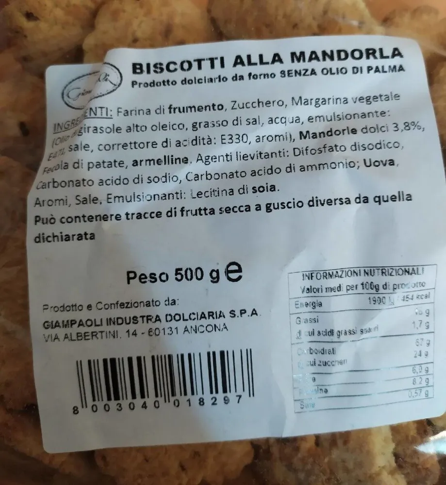 Biscotti alla mandorla
