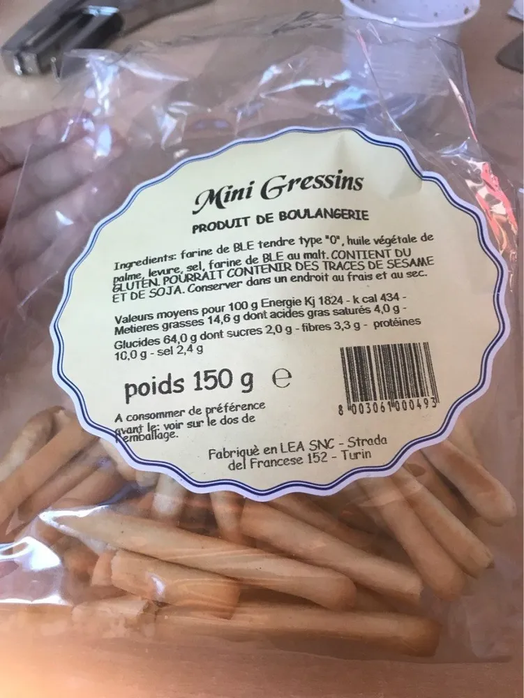 Mini gressins