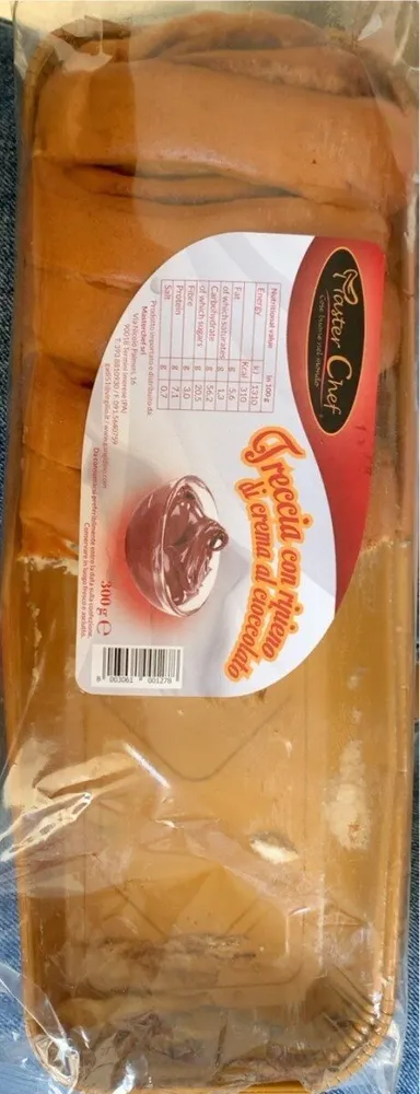 Treccia con ripieno di crema al cioccolato