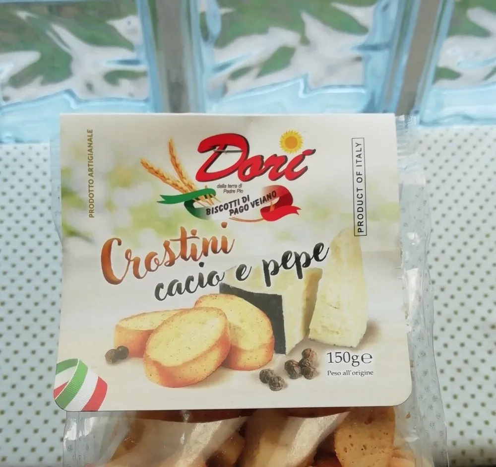 Crostini cacio e pepe