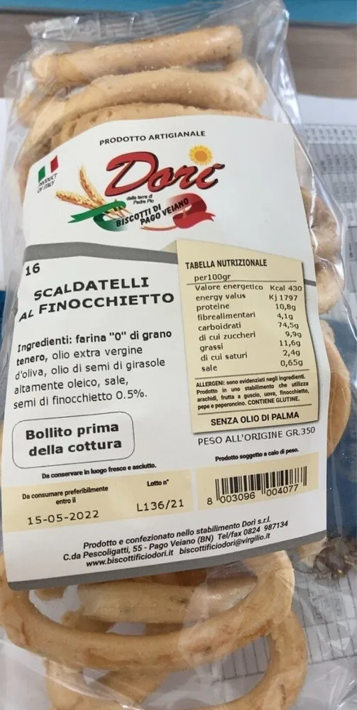 Scaldatelli al finocchio