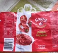 Happy di polpa in pezzi