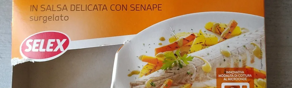 Branzino in salsa delicata con senape
