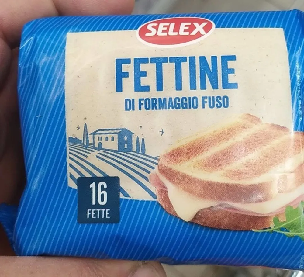 Fettine di formaggio fuso