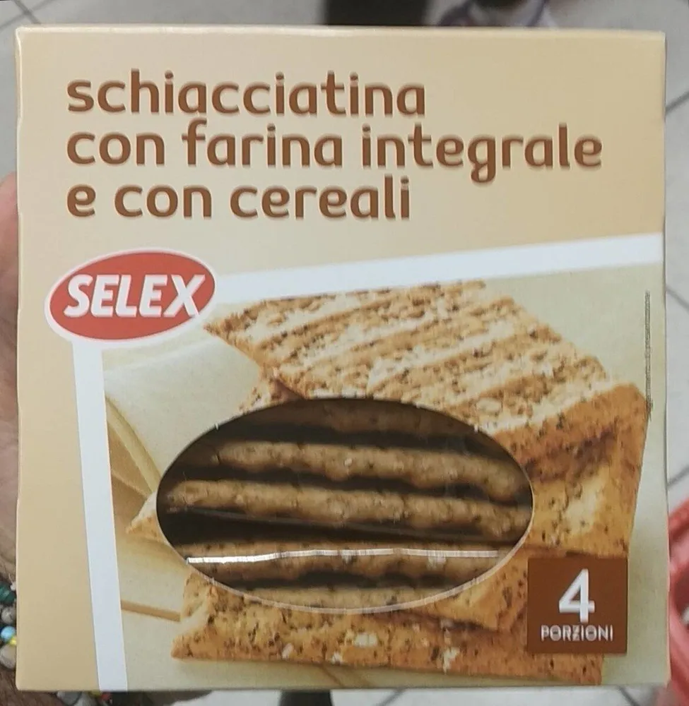 Schiacciatina con farina integrale e con cereali