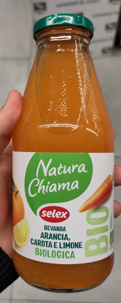 Bevanda arancia, carota e limone biologica
