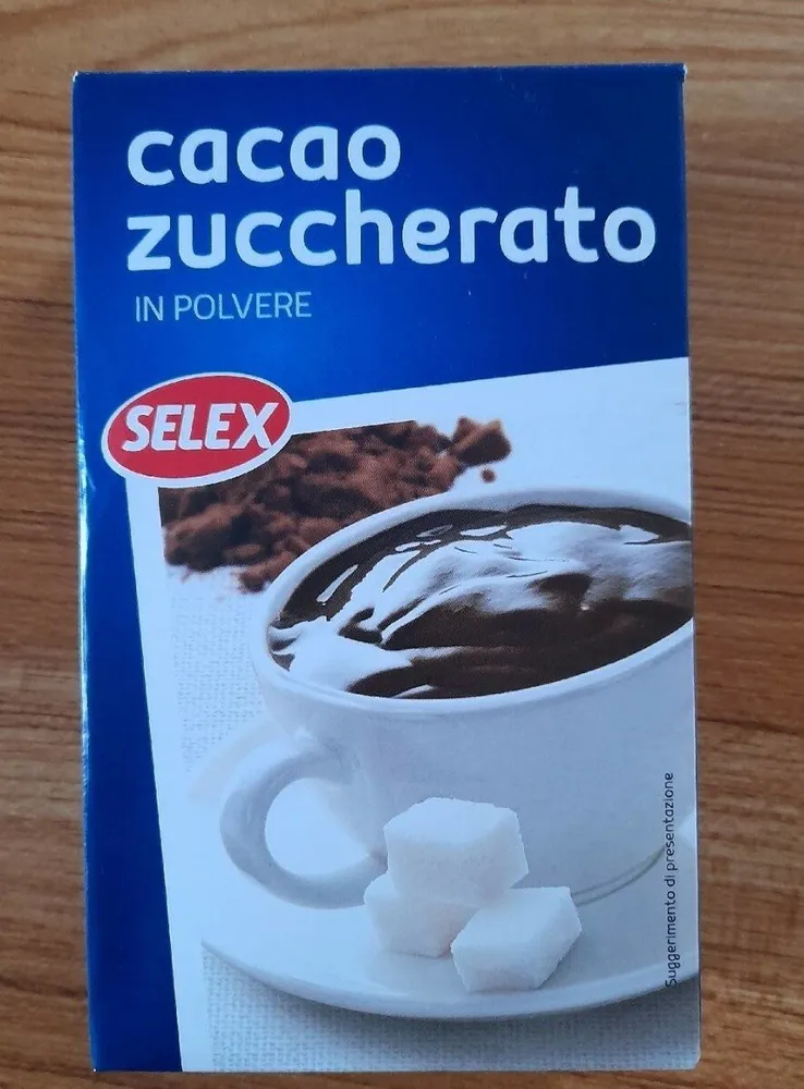Cacao zuccherato il polvere