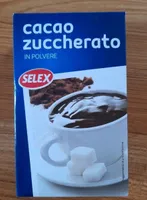 Cacao zuccherato il polvere