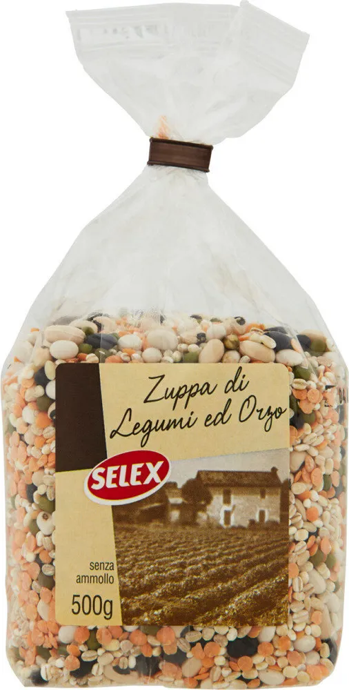 Legumi e cereali secchi misto pe minestrone d'orzo