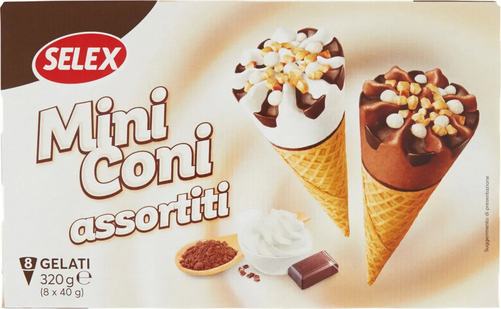 Miniconi di gelato assortiti