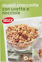Muesli croccante con uvetta e nocciole