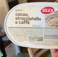 Gelato cacao, stracciatella e caffè