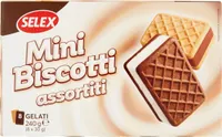 Minibiscotti ripieni di gelato assortiti