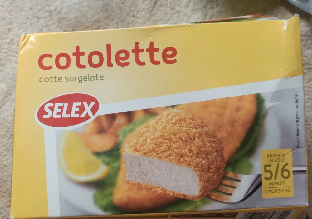 Cotolette di filetti dIGPollo surgelate