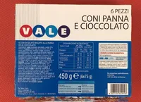 Coni panna e cioccolato