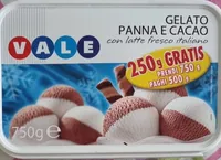 Gelato panna e cacao