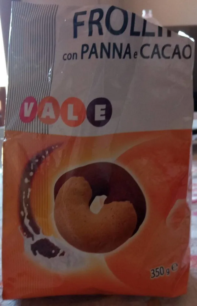 Frollini con panna e cacao