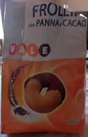 Frollini con panna e cacao