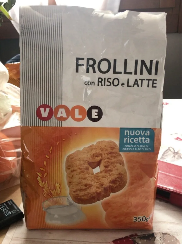 Frollini con riso e latte