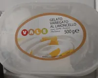 Gelato variegato al limoncello