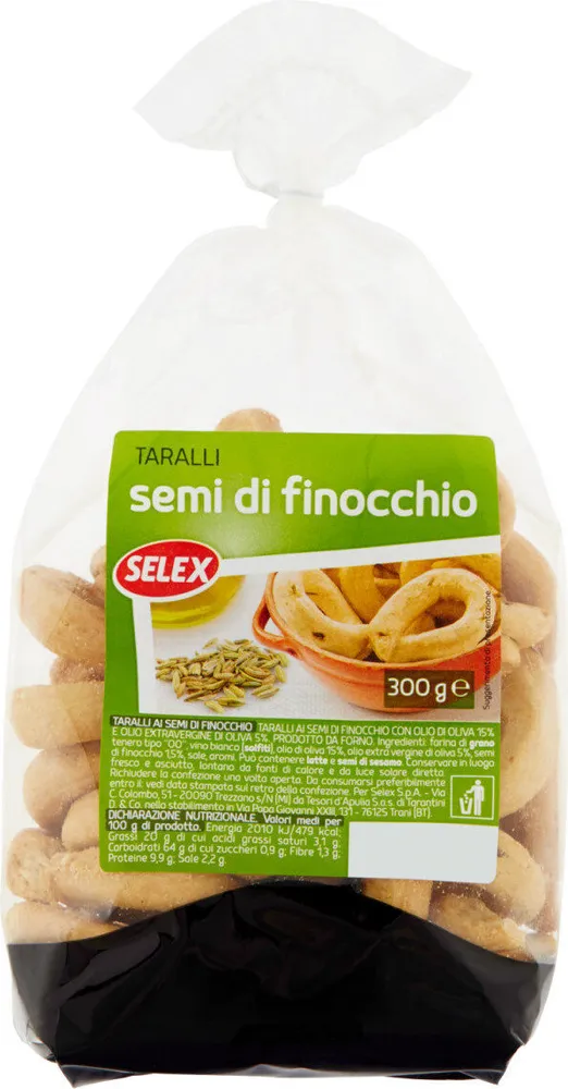 Taralli ai semi di finicchio