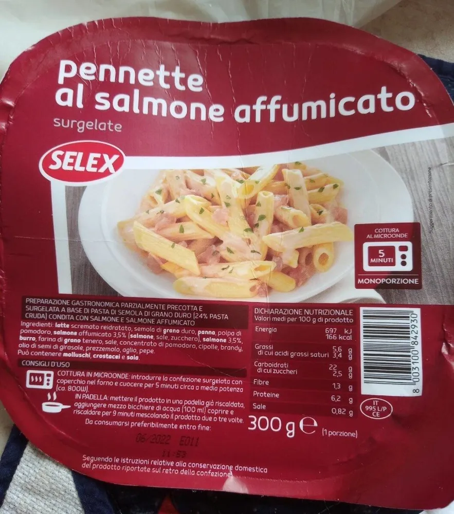 Pennette al salmone affumicato