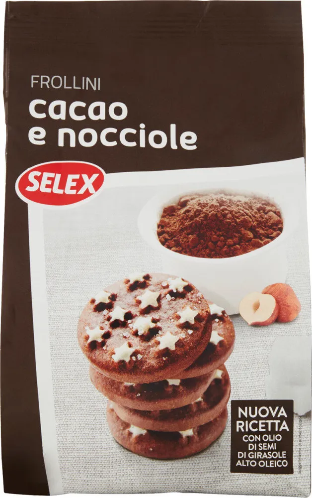 Frollini con cacao e nocciole