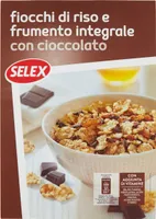 Fiocchi di riso e frumento integrale con riccioli